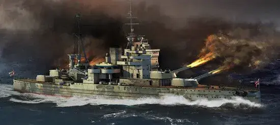 Trumpeter 1/700 HMS Queen Elizabeth 1941 Koopje