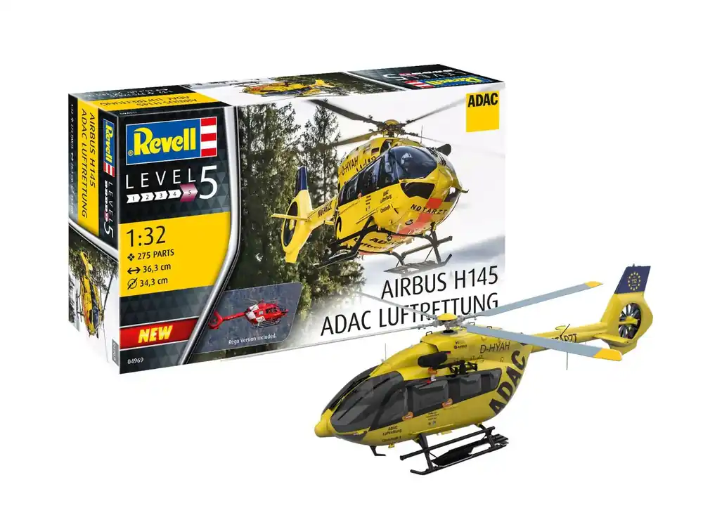 Revell 1/32 Airbus H145 ADAC Luchtredding Gereduceerde Prijs