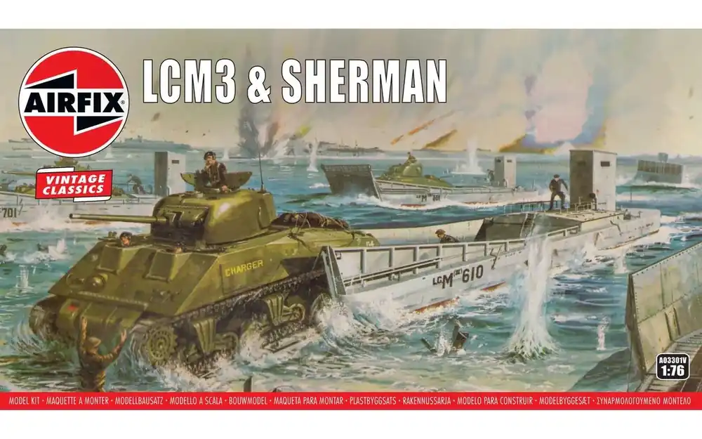 Airfix 1/76 LCM3 & Sherman Must-Have