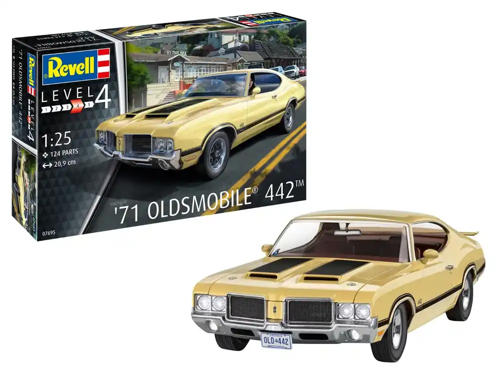 Uitverkoop Revell 1/25 Oldsmobile 442 1971