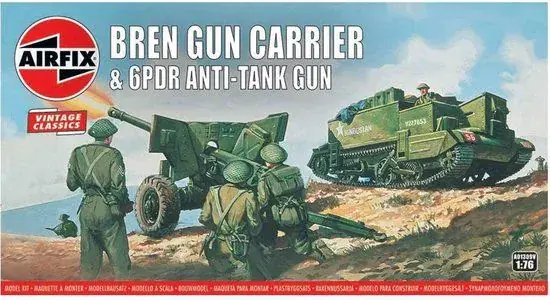 Airfix 1/76 Bren Gun Carrier & 6PDR Anti-Tank Gun Nieuw
