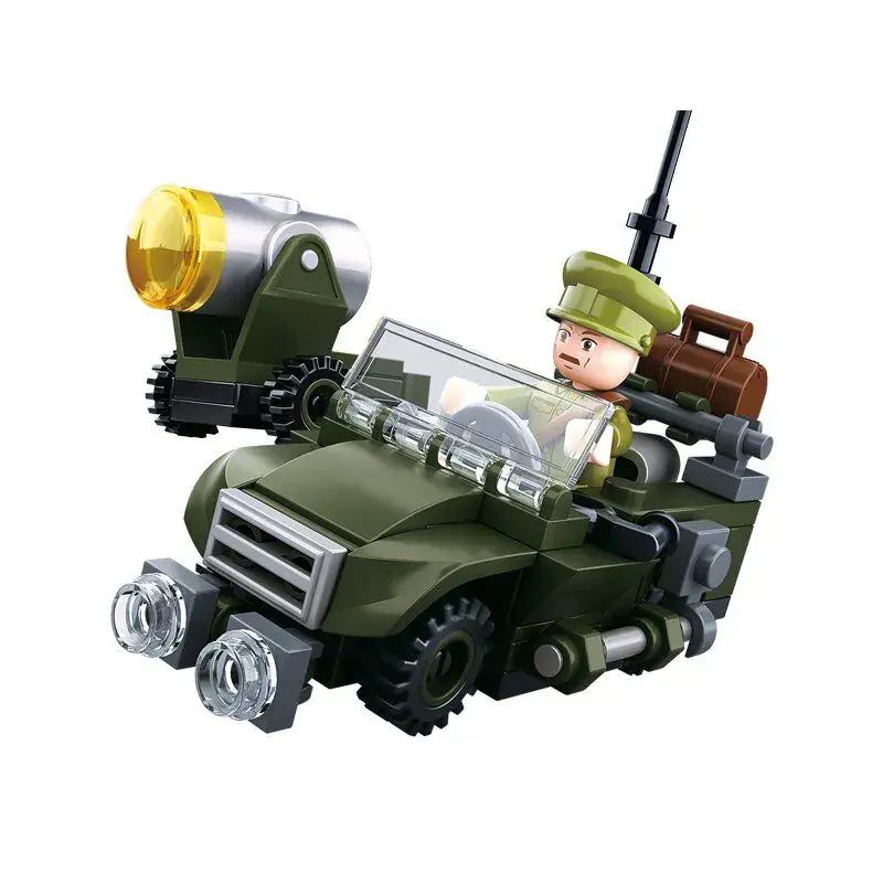 Sluban WWII - Off-Road Vehicle bouwstenen set (M38-B0678B) Rechtstreeks Van De Fabrikant