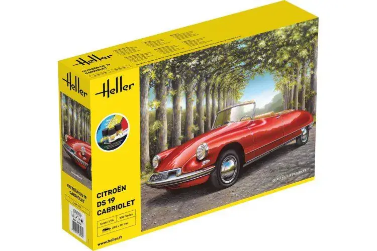 Beste Prijs Heller 1/16 Citroën DS 19 Cabriolet Starter Kit
