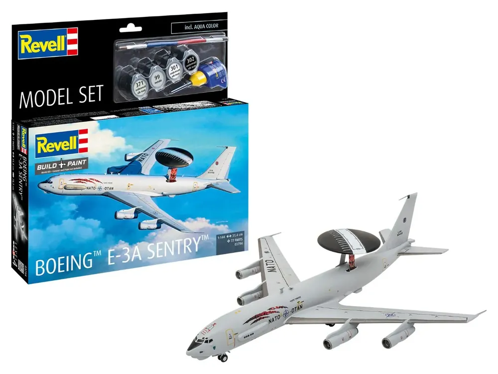 Rechtstreeks Van De Fabrikant Revell - 1/144 Boeing E-3A Model Set