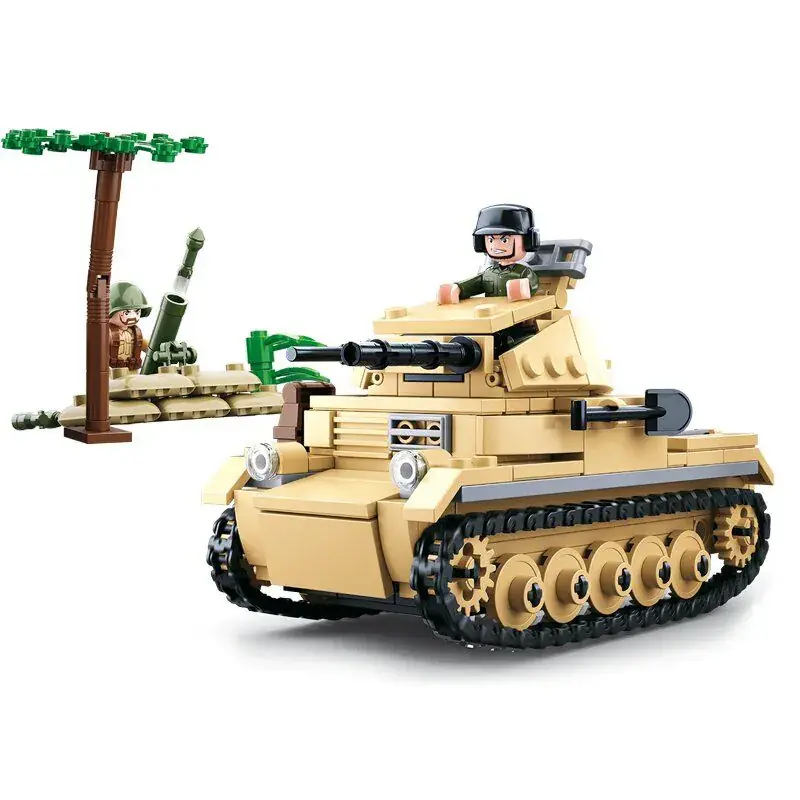 Betrouwbaar Sluban WWII - German light tank (M38-B0691)