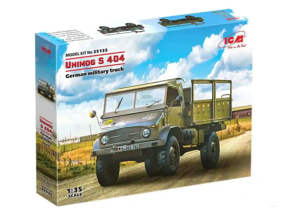 Direct Beschikbaar ICM Unimog S 404, German military truck 1/35