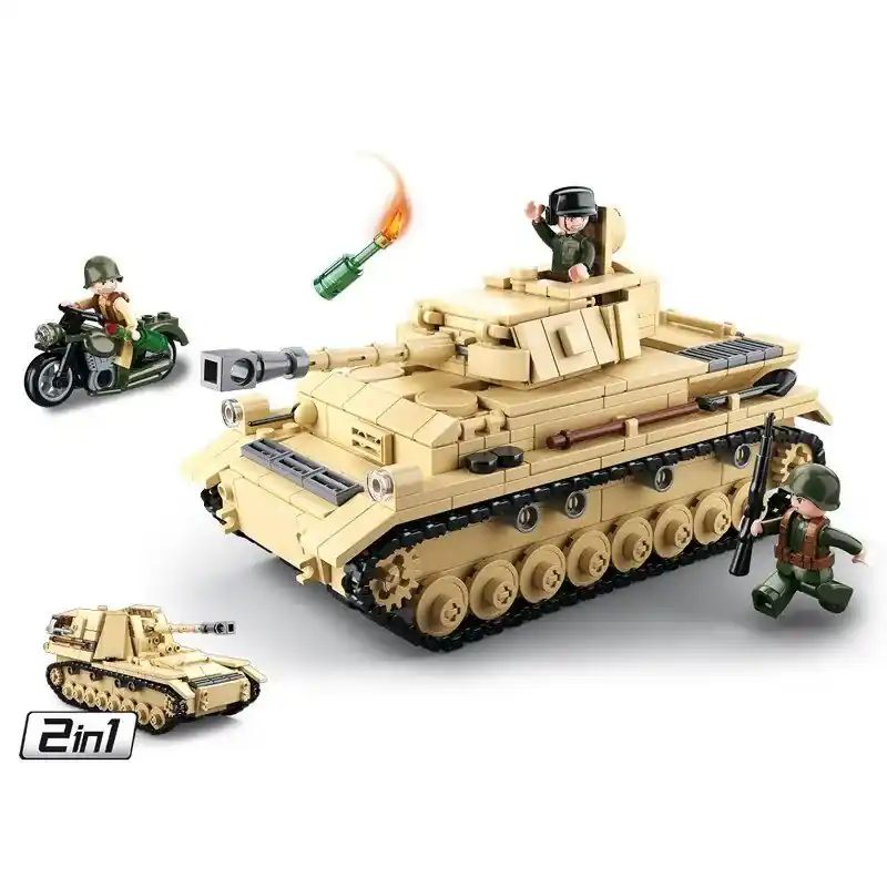 Gratis Retour Sluban WWII - German Tank (M38-B0693)