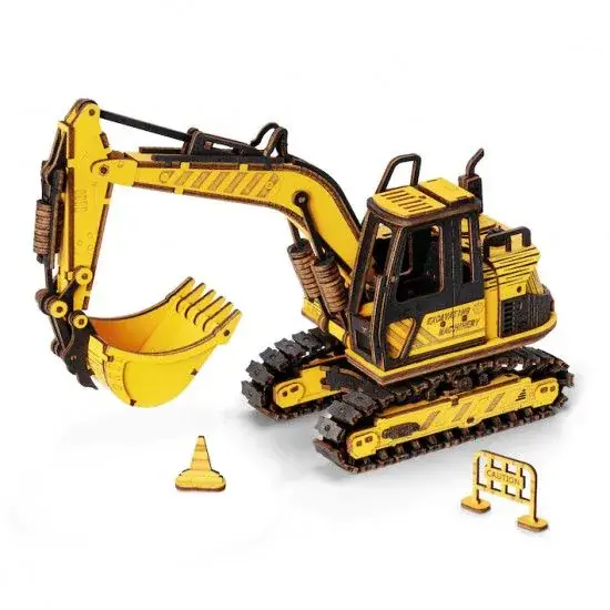 Robotime Excavator houten bouwpakket Fabrieksprijs
