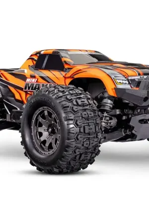 Beperkt Aanbod Traxxas Mini Maxx BL-2S incl. accu & USB lader - Oranje