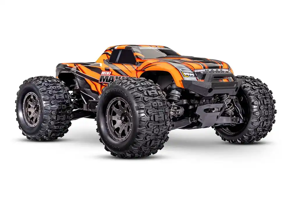 Beperkt Aanbod Traxxas Mini Maxx BL-2S incl. accu & USB lader - Oranje