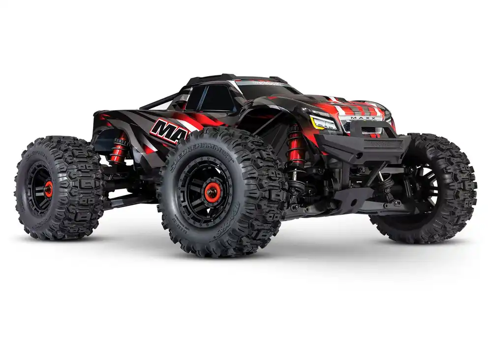 Superprijs Traxxas Wide Maxx 1/10 4S brushless monster truck RTR - Rood