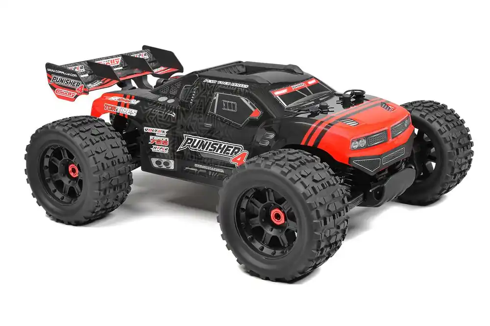 Team Corally Punisher 4 brushless truggy RTR - Rood Finale Uitverkoop