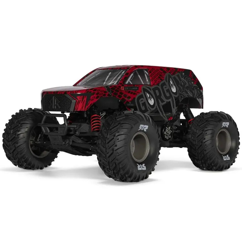 Arrma 1/10 Gorgon 223S 2WD Brushless Monster Truck RTR - Rood/Zwart Veilige Betaling