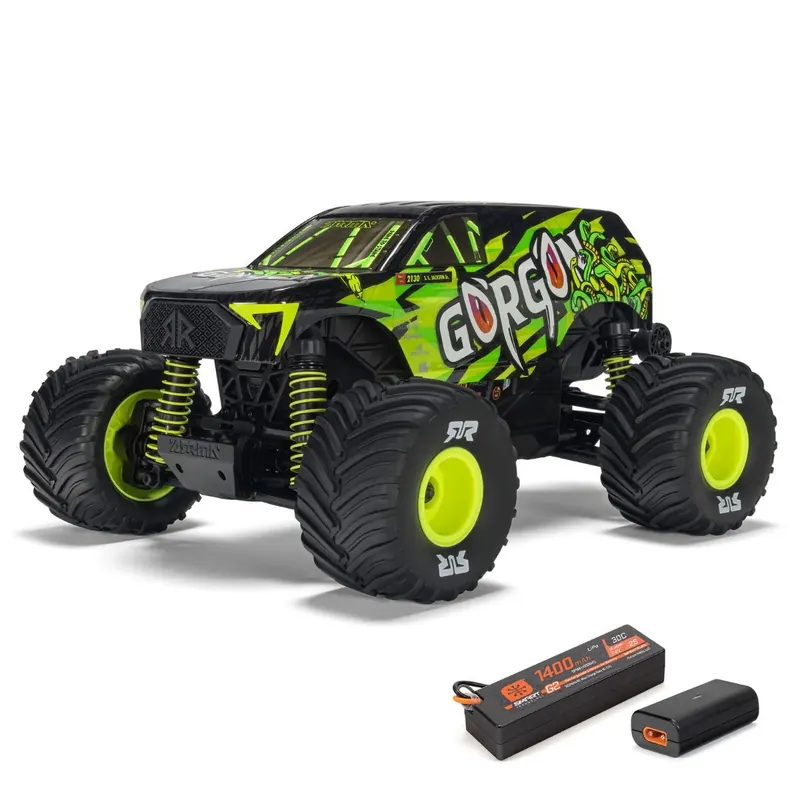Arrma Gorgon Grom 4x4 1/16 electro RTR - Geel Exclusieve Aanbieding