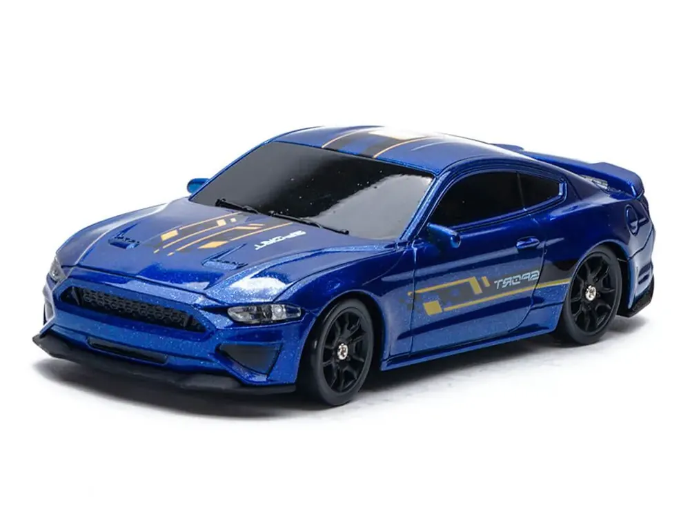 Aanbieding E-ZEE RC 1/43 Lighting Muscle 4WD Drift Car met Gyroscoop - Blauw
