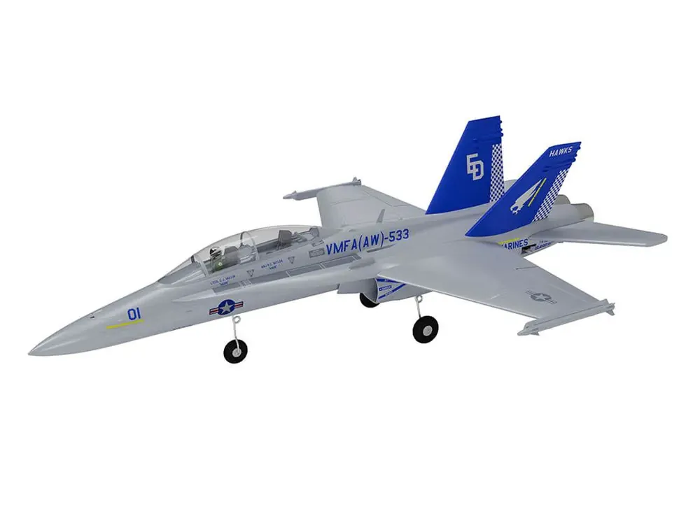 Fabrieksprijs XFly Twin 40MM F-18 EDF 705MM Jet ARTF - Grijs