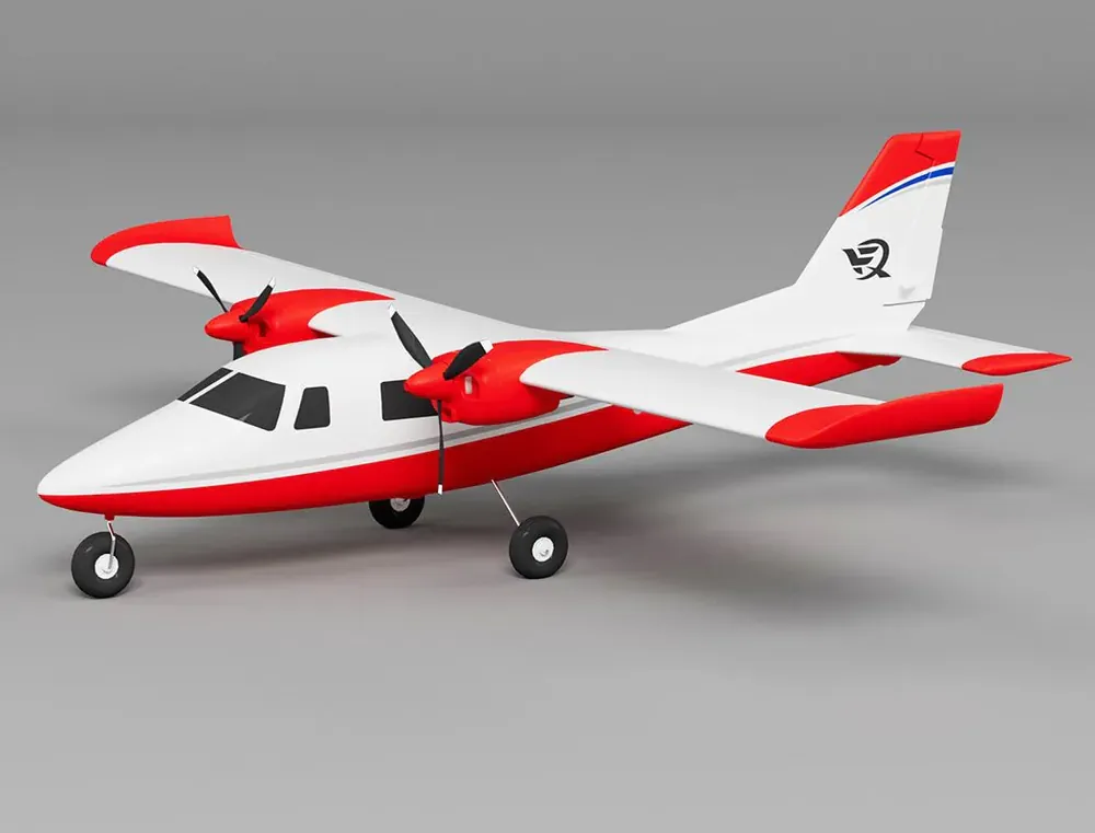 Laatste Versie XFLY P68 Twin 850MM Wingspan ARTF - Rood