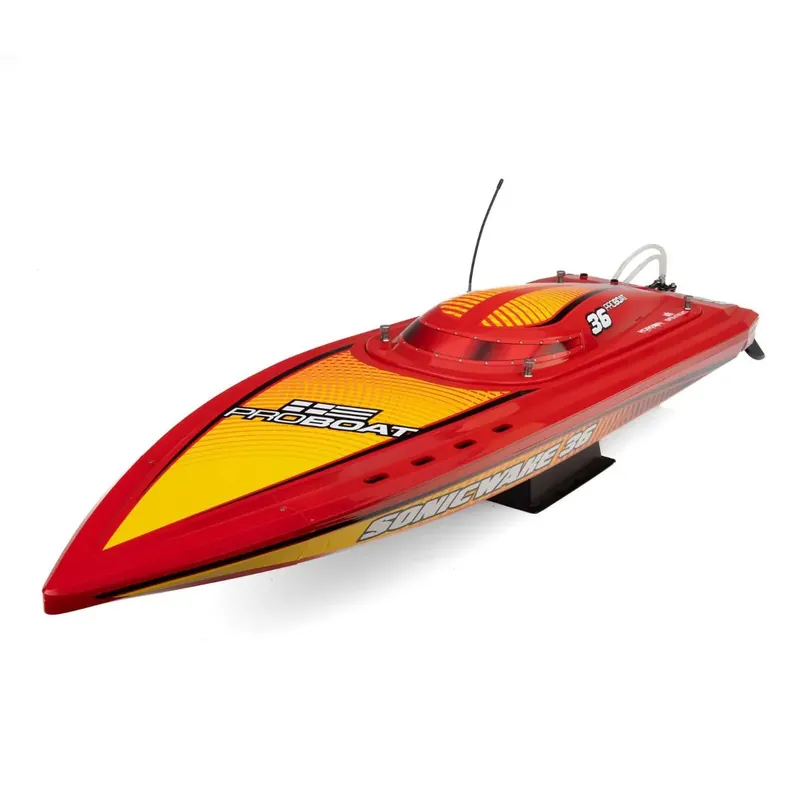 Proboat Sonicwake V3 8S 36" brushless boot - Rood Flitsaanbieding