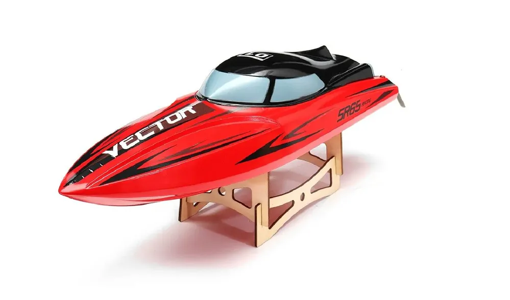 Nieuw Volantex Vector SR65 brushless boot RTR - Rood incl. accu (zonder lader)