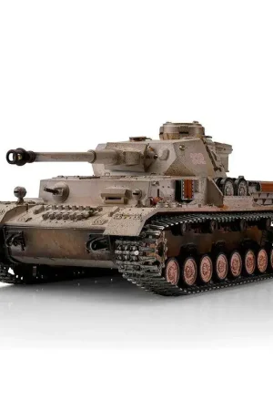 Torro Pro-Edition RC Tank 1/16 RC PzKpfw IV Ausf. G Div. LAH Kharkov 1943 winter IR in luxe houten krat Koop Vandaag
