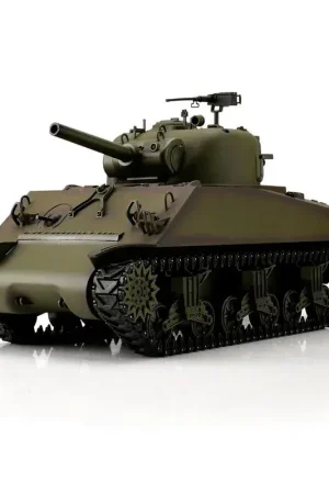 Torro 1/16 RC M4A3 Sherman BB+IR - Metalen Tracks - 2021 Editie - Groen Lage Kosten
