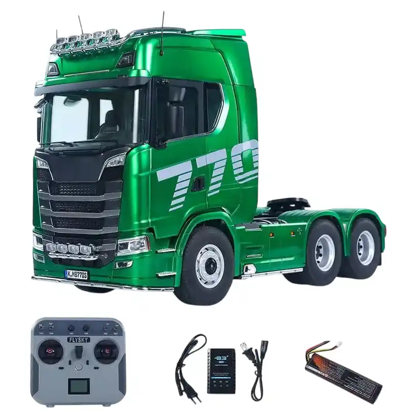 Huina 1/14 Scania K770S-100 6X6 RC Haulage Truck RTR - Groen Koop Vandaag