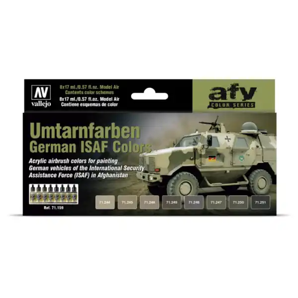 German ISAF Colors Set Vallejo 71159 Exclusieve Aanbieding
