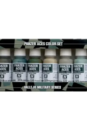 Weekendaanbieding Panzer Aces Set 3, Allied Tank Crew Uniforms, 8 kleuren - Vallejo 70126 Vallejo 70126