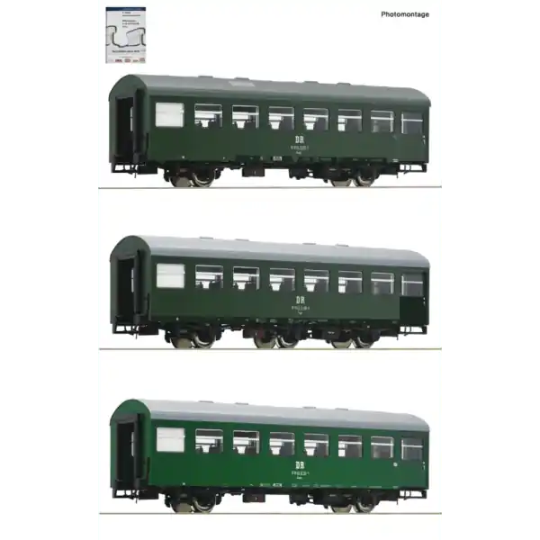 Gecertificeerd Roco 74071 H0 DR Set 3 stuks “Rekowagen”