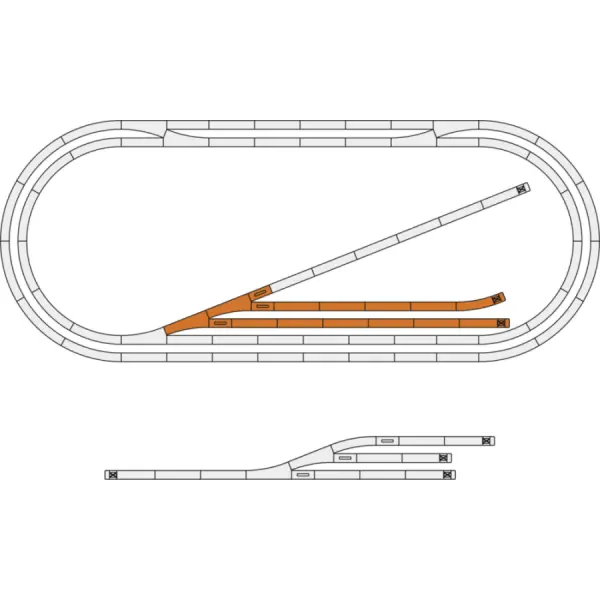 Hoge Kwaliteit Roco 51251 H0 Rails Uitbreidingsset