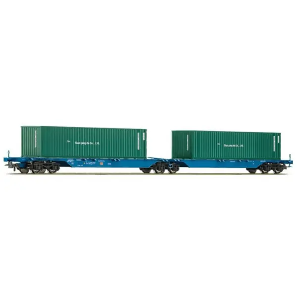 Roco 67828 H0 DB Dubble Containerwagen ‘Shun ping‘ Veilige Betaling