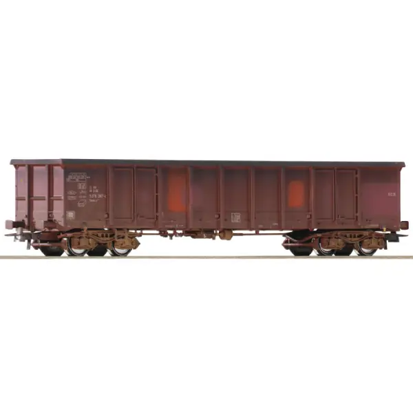 Gecertificeerd Roco 75998 H0 DB Open Goederenwagen type Eanos 467-2, geweatherd