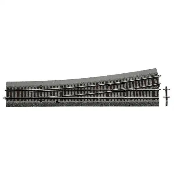 Laatste Versie Roco 42580 H0 Roco-Line wissel links WL10 handbediend, R1946mm 10° L345mm (= G1 + G½) (zachte grindbedding)