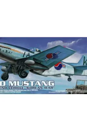 Dagaanbieding 1/72 F-51D Mustang with Ground Vehicle "Korean War" Academy 02205