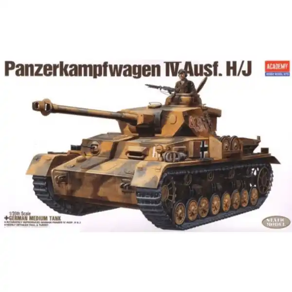 Merkproduct 1/35 Panzerkampfwagen IV Ausf. H/J, German medium tank Academy 13234