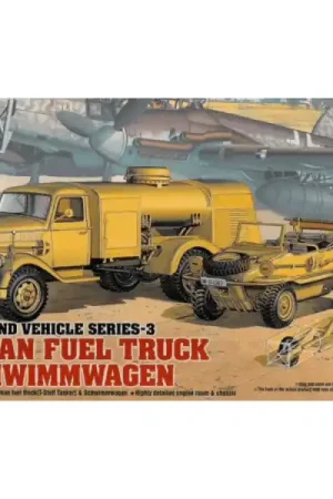 Voordeelprijs 1/72 German Fuel Truck & Schwimmwagen Academy 13401