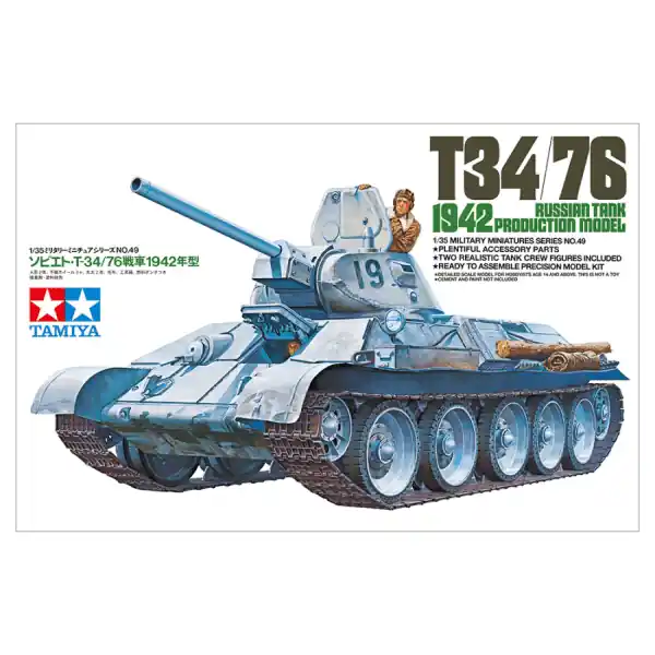 Beperkt Aanbod 1/35 Soviet Tank T-34-76 (1942) Tamiya 35049