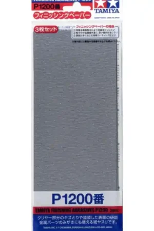 Premium Finishing Abrasives P1200 (3 stuks) Tamiya 87058