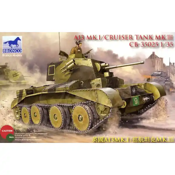 Favoriet 1/35 British A13 Cruiser Tank Mk. III Bronco Models 35025