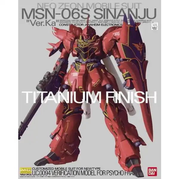 MG MSN-06S Sinanju -Ver.Ka- Titanium Finish BANDAI 22238 Hoge Kwaliteit