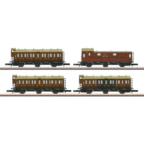Marklin 87041 Z KPEV Set Pruisische Personenwagens, 4-delig Seizoensaanbieding