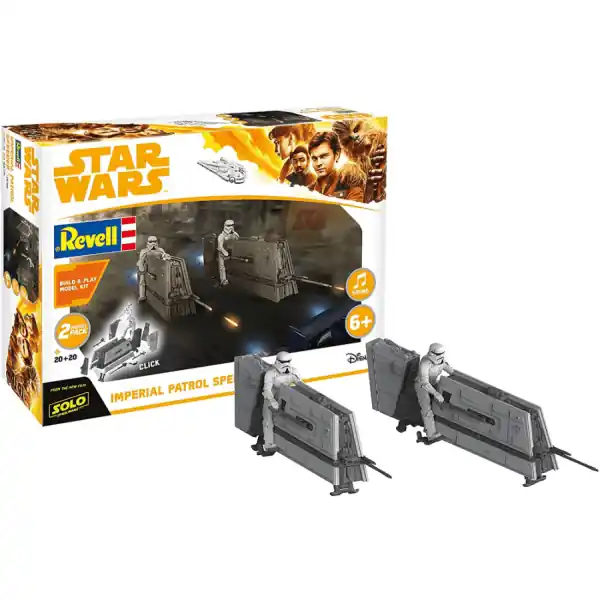 Bestel Nu OUTLET - 1/28 Imperial Patrol Speeder, "Star Wars" (Build & Play, easy-click) Revell 06768