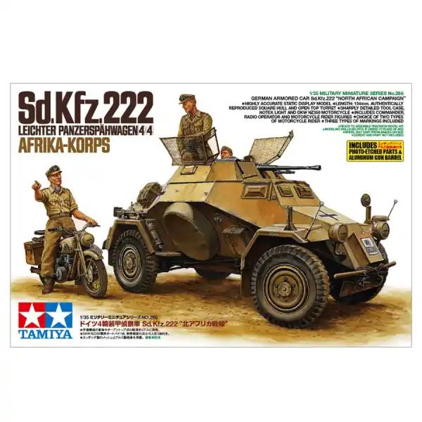 1/35 Sd.KFZ.222 North Africa Tamiya 35286 Nu Kopen