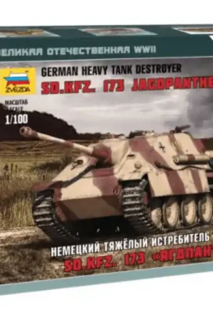 1/100 German Sd.Kfz.173 Jagdpanther Heavy Tank Destroyer WWII, snap fit "Art of Tactic" Zvezda 6183 Rechtstreeks Van De Fabrikant
