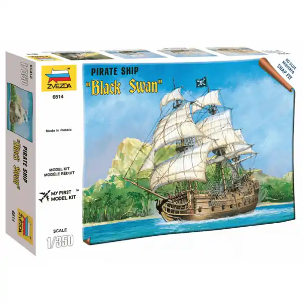 Favoriet 1/350 Black Swan Pirate Ship, snap fit Zvezda 6514
