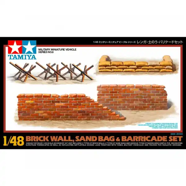 Koop Vandaag 1/48 Walls & Sandbags Tamiya 32508