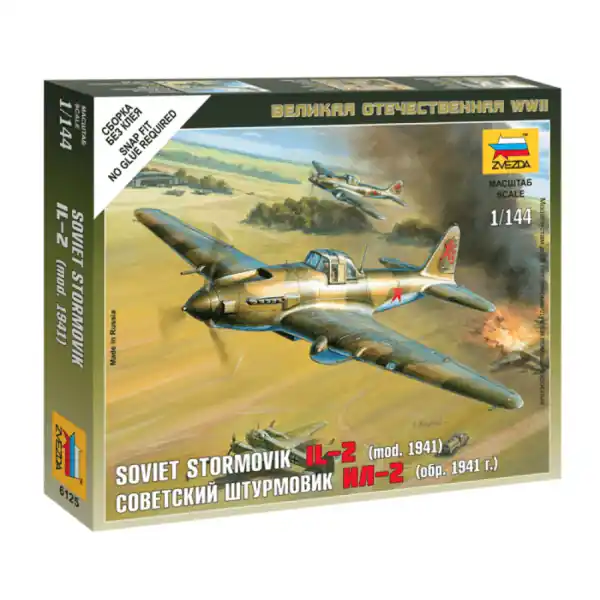 1/144 Soviet Stormovik Ilyushin "IL-2" (1941), snap fit "Art of Tactic" Zvezda 6125 Speciale Aanbieding