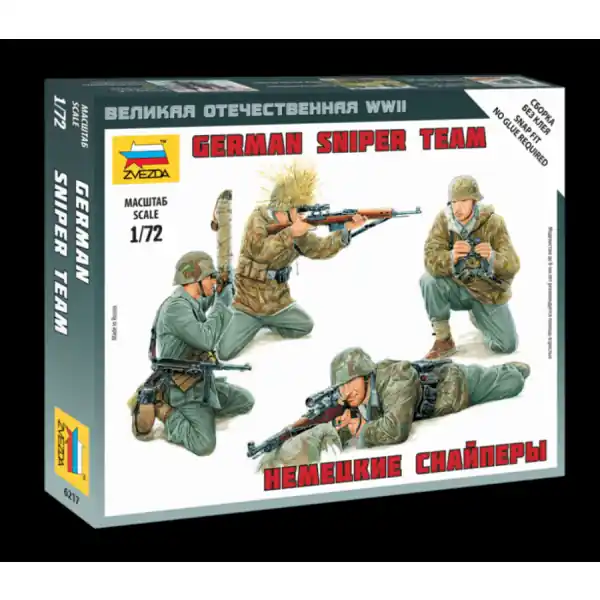 Merkproduct 1/72 German Sniper Team, snap fit "Art of Tactic" Zvezda 6217