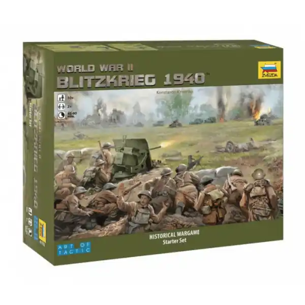 Wargame Starter Set "Blitzkrieg 1940" Art of Tactic Zvezda 6192 Hoge Kwaliteit