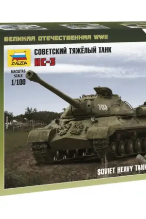 1/100 Soviet IS-3 Heavy Tank WWII, snap fit "Art of Tactic" Zvezda 6194 Speciale Aanbieding